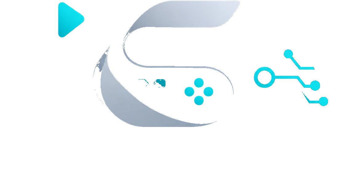YSA Games logosu, koyu zemin için