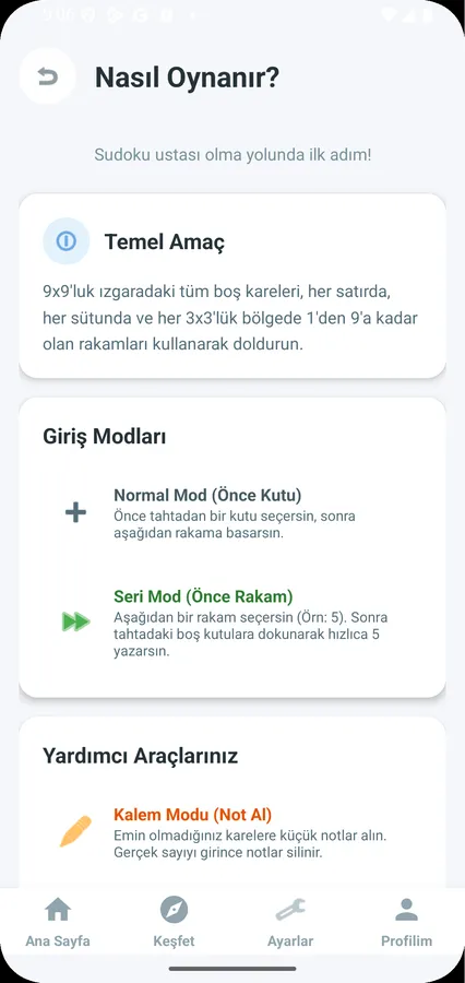 YSA Sudoku ekran görüntüsü 5